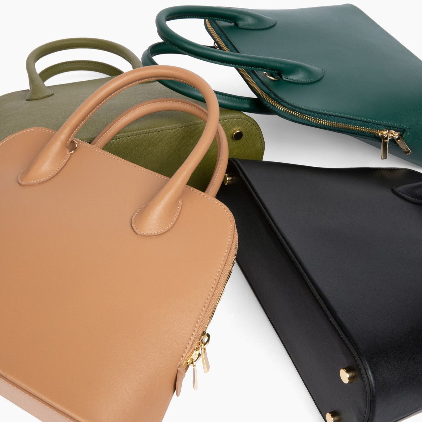 Discover Ms. Lady Luck in Dark Green Grape Leather: A Vegan Luxury Handbag - Carter Wade