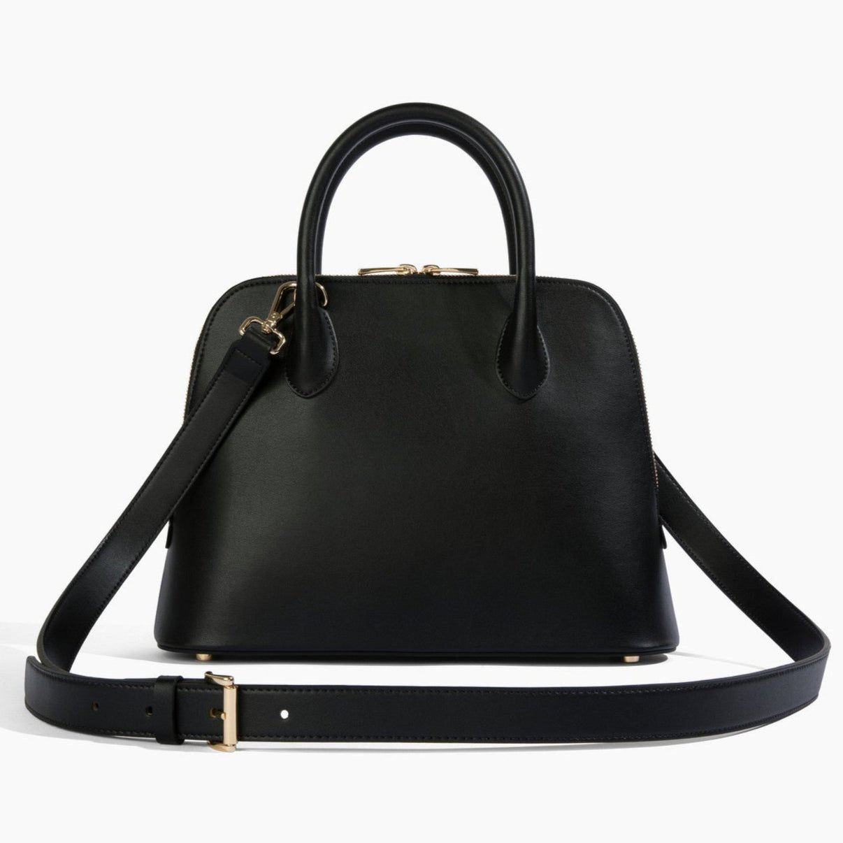 Discover Ms. Lady Luck in Noir Leather: A Vegan Luxury Handbag - Carter Wade