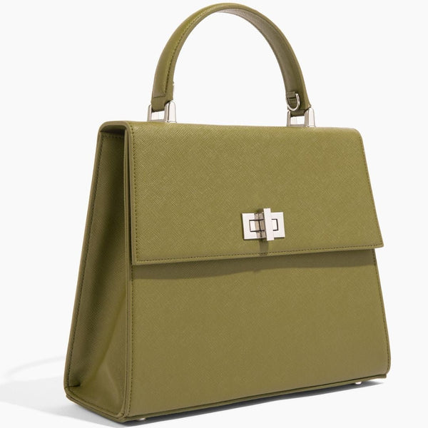 The She-EO in Olive Green Cactus Leather | Vegan Luxury